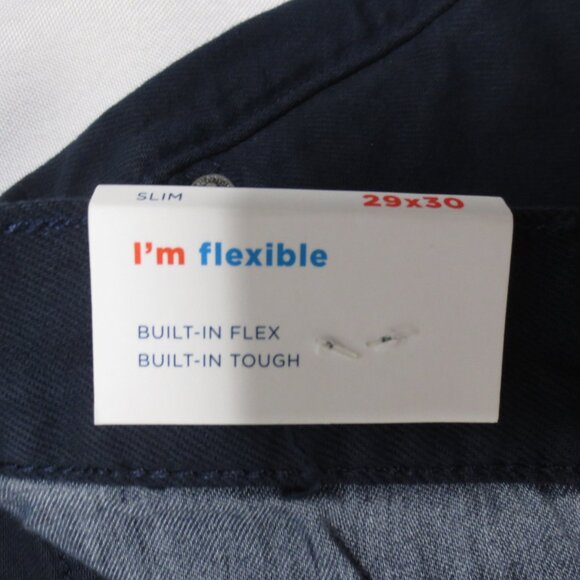 NWT OLD NAVY mens JEANS slim NAVY BLUE built-in-flex MID-RISE pants SIZE 29x30 - Picture 8 of 11